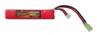 Billowy Power Li-Po Batteria Mini Tamiya Connector 11.1v x 1200 mAh 15c Stick - Tube Type by Billowy Power